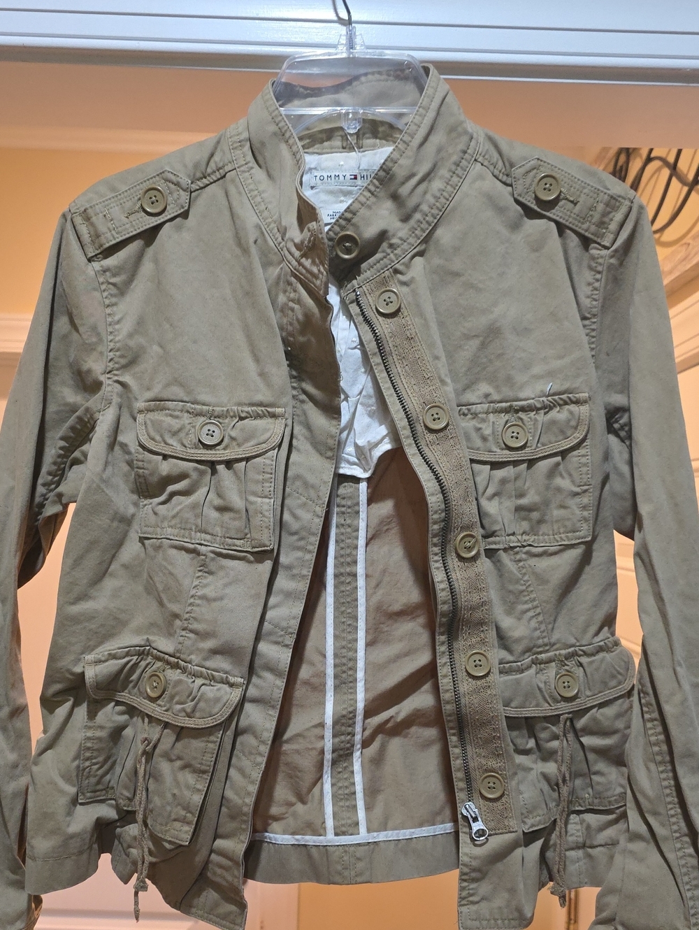 Tommy Hilfiger Olive-Tone Utility Jacket